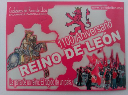 Pegatina 1100 aniversario Reino de León - 5 x 1 €